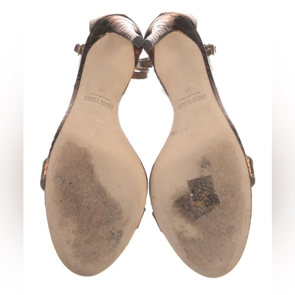 Paris Texas Bronze Snakeprint Heels Sz. 9 - Picture 6 of 6